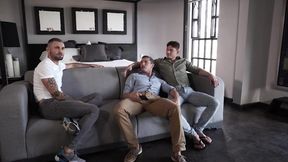 three Room Barefuck With fake penis
