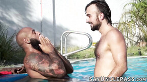 Muscled Leo Forte confesses that his weekend hookup is Mason Lear