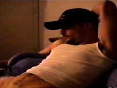 Handsome stud gave blowjob to gay