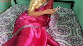 Sexy Figure Sex in Red Sharee