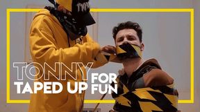 Tonny Taped Up for Fun (1080p) Gay Bondage - Gay Domination - Tape Bondage - Socks - Gagged - Handgag - BDSM - Male Submissive