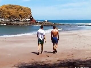 Nikki Montana Has a double penetration with 2 Boys That babe Just Gave a Oral-sex To