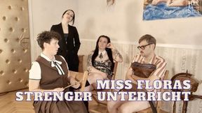 Miss Floras strenger Unterricht: Kaugummi-Erniedrigung & vergessene Hausaufgaben versohlt