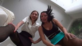 2 Giantess POV 9 in pantyhose a