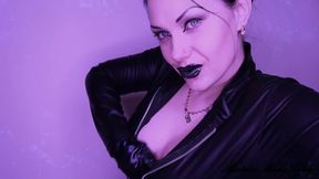 Glossy black lips get total control over you! Mesmerizing JOI