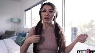 Lesbo 19 year old geeks Maya Woulfe gets back at her annoying