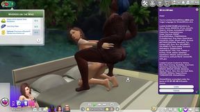 My simified mom and her Bbc boyfriend having anal sex as they do in real life