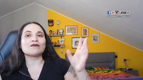 Italian MILF teaches young man how to masturbate