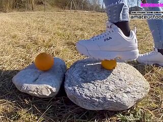 Fila Destrudor Shoeplay Nylon feet and Crush Trample Trailer Sneaker hotty Feet Shoeplay
