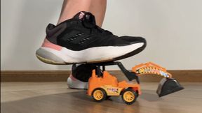 You Can’t Escape My Sneakers — Giantess Toy Truck Crush & Total Destruction