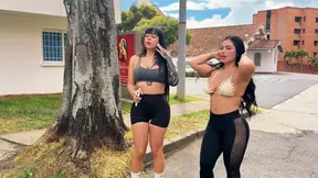 Fit Colombian girls get lost in Cali and find a stranger to pleasure.