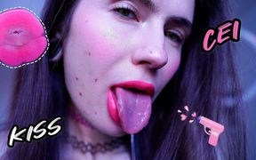 CEI Pink Lipstick Kiss and Spit Fetish Custom