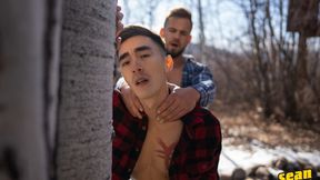 Horny woodsmen fucking around in their secluded cabin