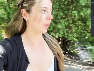 A Walk In The Woods Not ever Felt SO Worthy! - Public Climax - Nearly Caught!