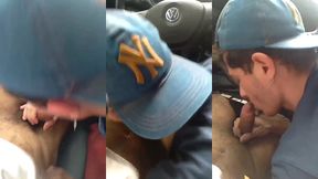peguei corrida com o uber e o motorista ficou apertando o pau pra mim, quando ele falou que eu poderia fazer o que quisesse cai logo de boca.