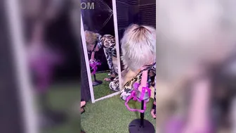 Femboy Solo Dildo Riding and Blowjob with Cumshot