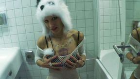 panda hat slut: getting fucked in my snout