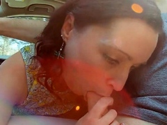 Road Trip Fun with a Sexy MILF Brunette