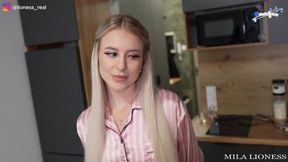 Stepmom's Dirty Fling - Deepthroat and Cum on Tits