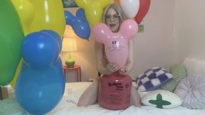 Inflating Mouse Head Balloons with Helium (B2P, Hug Pop)