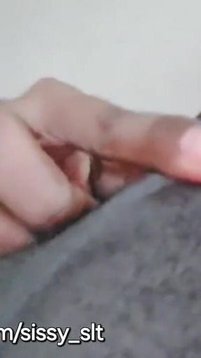 Micro Penis Cum While Limp Masturbating