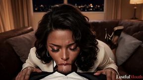 my boss is such a bitch—she made me stay after work just to suck my dick[ai]