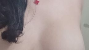sensual woman smoking naked