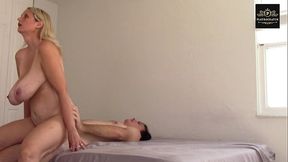 Mature amateur couple have hard fuck next to window natural lighting Big Tits swinging many positions many orgasms