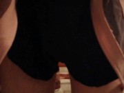 Femboy plays in skirt