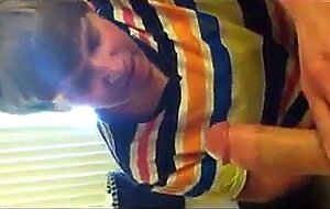 Giving NOT His bro a Blowjob and Swallowing