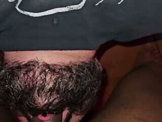 Sub bear throat takes uncut brown dick