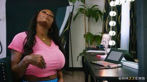 Brazzers - Ebony Mystique Fucks Fit Dude and Gets Her Ass Stuffed