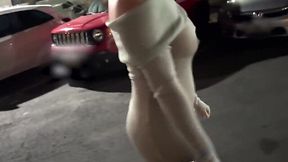 Slutty Karen Sucks Off Valet in Party Parking Lot While Wussy Cuckold Watches