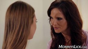 Voluptuous mom craves to fuck her daughter and lick her cunt