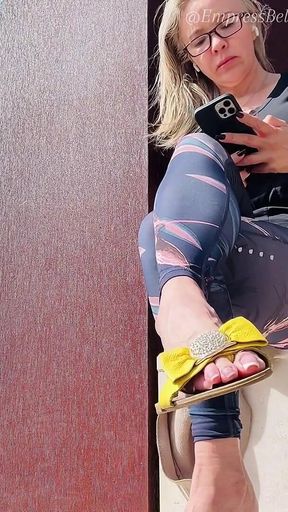 Shoeplay and Dangling From Empressbellasadica in Public