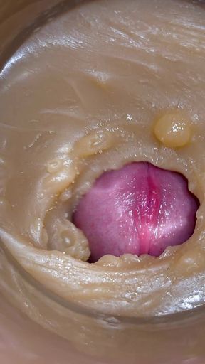 Mini-cam in Pussy During Fucking! Girl Getting Huge Creampie 4K