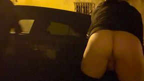 an amateur guy has his smooth pale ass exposed and fondled in the street