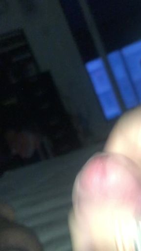 Woken up by my cock too stiff one night I jerked off hard to make him spit out his greasy juice that was just waiting to squirt...