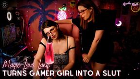 Magic Lava Lamp Turns Gamer Girl Into a Slut