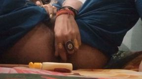 INDIAN Crossdresser Trans ( SHEMALE ) Ass Fuck Self Fuck