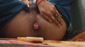 INDIAN Crossdresser Trans ( SHEMALE ) Ass Fuck Self Fuck
