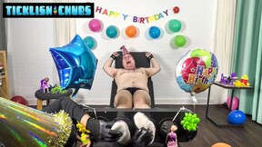 Chubby Matt Receives Feet Tickling As His Bday Gift