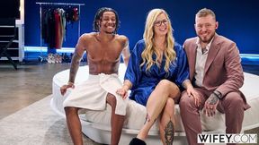 Passionate lass's doggystyle action