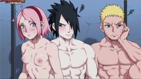 Horny&#x1F975; Naruto gang-bangs three sexy women, raw and uncensored