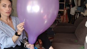 Colorful Balloon Destruction Playground: Blow, Needle, Sit & Stomp Pops - Mishel Looner Balloons