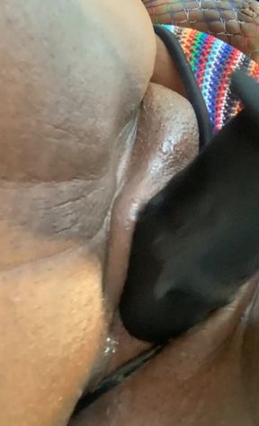 Closeup Squirting Pounding My Pussy with Monster Dildo