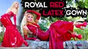 ROYAL Red Latex GOWN