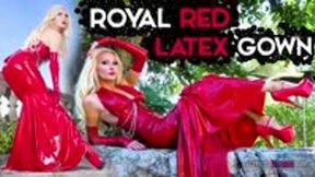 ROYAL Red Latex GOWN