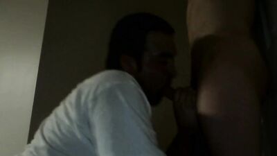 Amateur straight chap gets his willy sucked by perverted neighbor