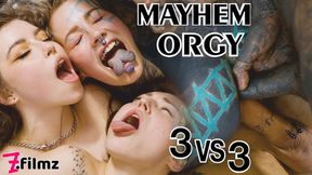 Double Teamed Tattooed Tramp Anuskatzz Gets Double Screwed